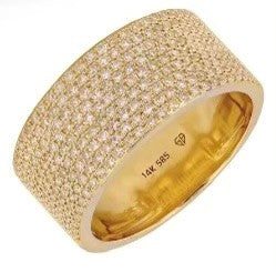 Pave Diamond Cigar Ring