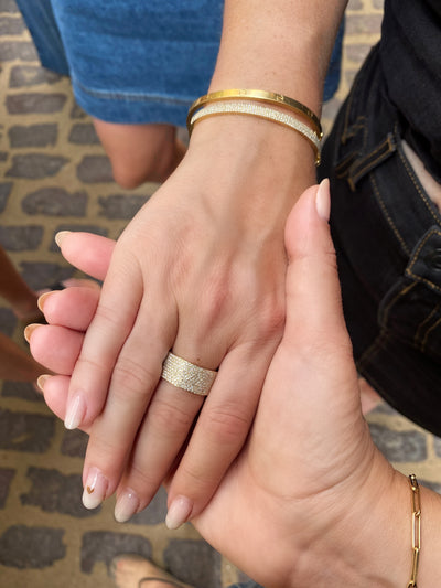 Pave Diamond Cigar Ring