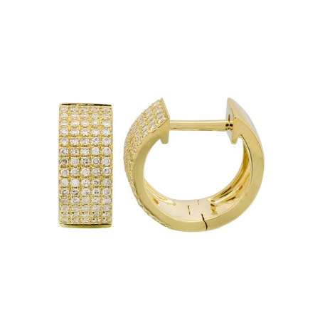 Diamond Huggie Earrings