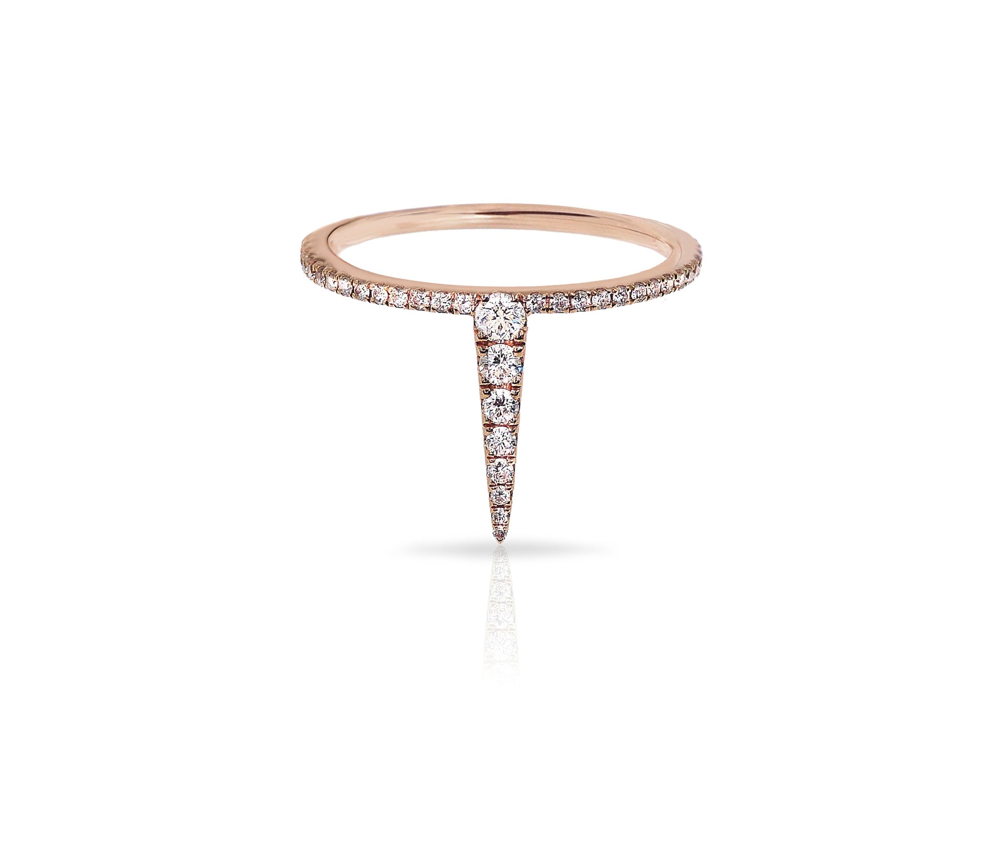 Diamond Spike Ring - 14K Gold - Fine Jewelry - Blair Weiner Designs