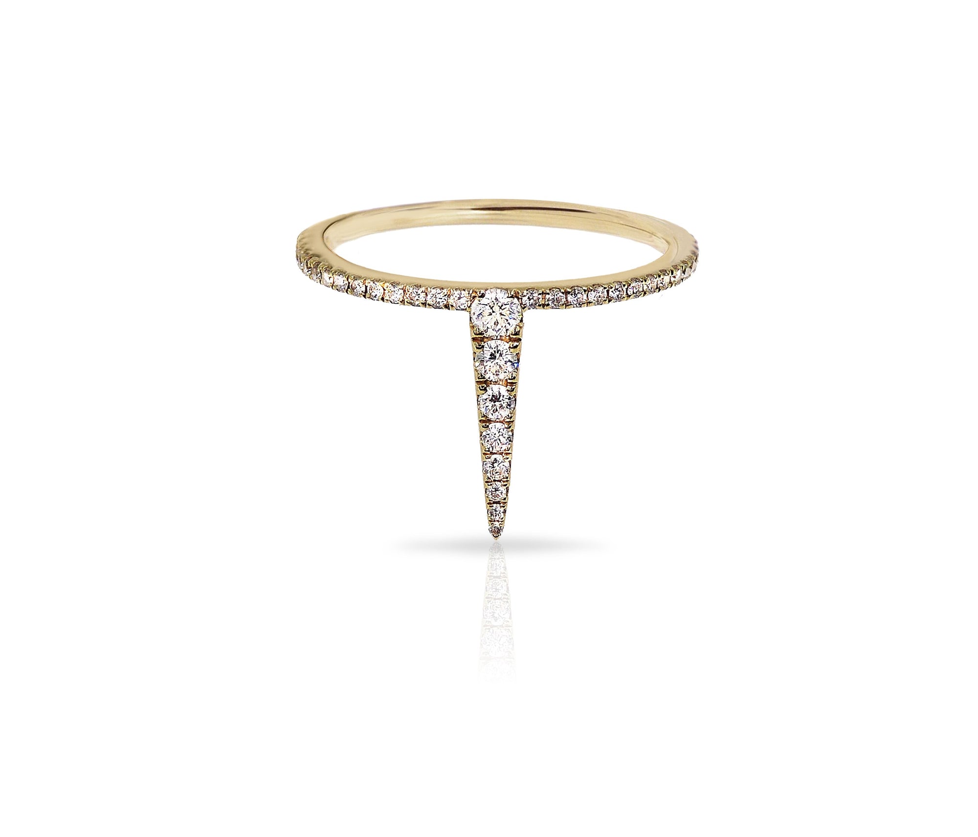 Move Link Diamond Ring in Yellow Gold | Messika 12728-YG